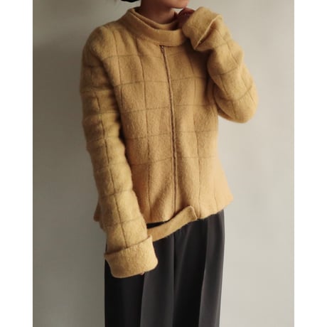 Zip knit with scarf
