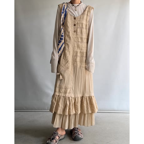 Design beige dress
