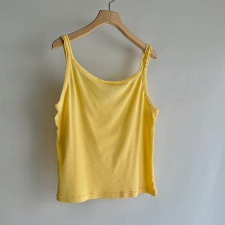 Yellow ribbed camisole