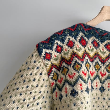 Nordic boat neck knit