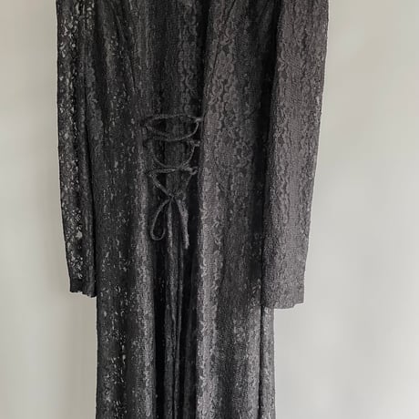 Black lace gown