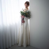【RENTAL】Hologram embroidered dress