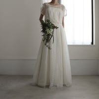 【RENTAL】Organza embroidered dress