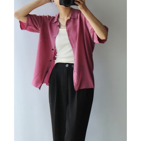 Silk pink shirt