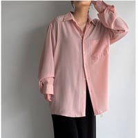 Pink oversized shirt