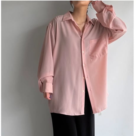 Pink oversized shirt