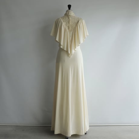【RENTAL】High neck gathered dress
