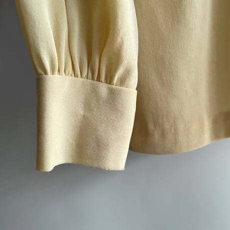 Ivory ribbon tie blouse