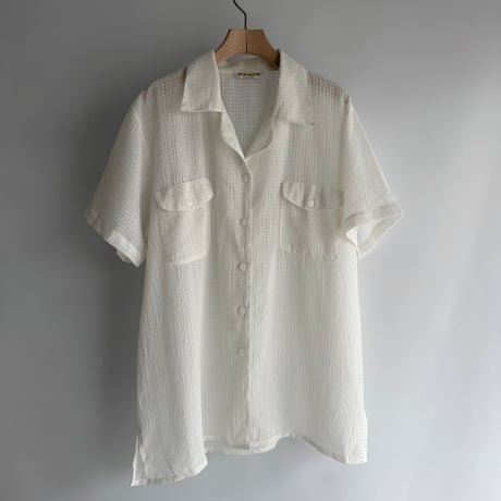 Sheer soccer white sheer shirt