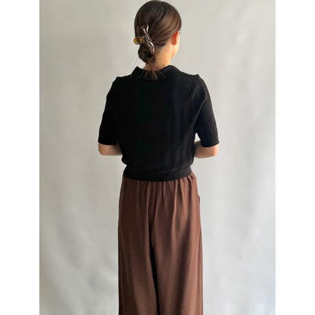 Short length knitted polo