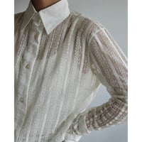 White lace shirt