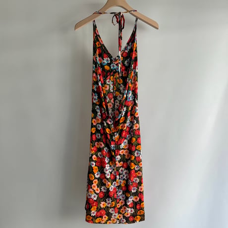Floral halter neck cami dress