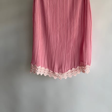 Pink pleated camisole
