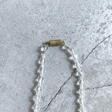 Aurora clear bead necklace