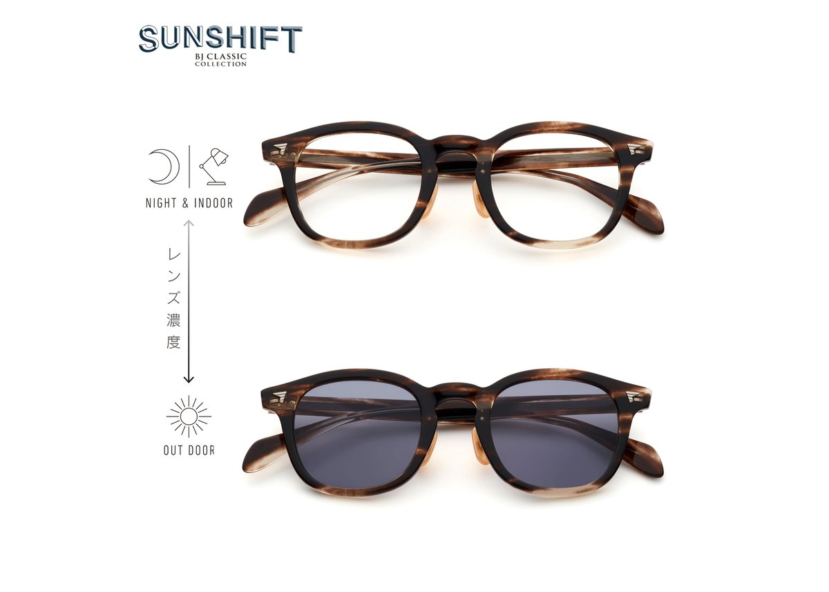 SUNSHIFT® / S-P551 30 クロササ（SUNSHIFTレンズ：クリア⇄グレー