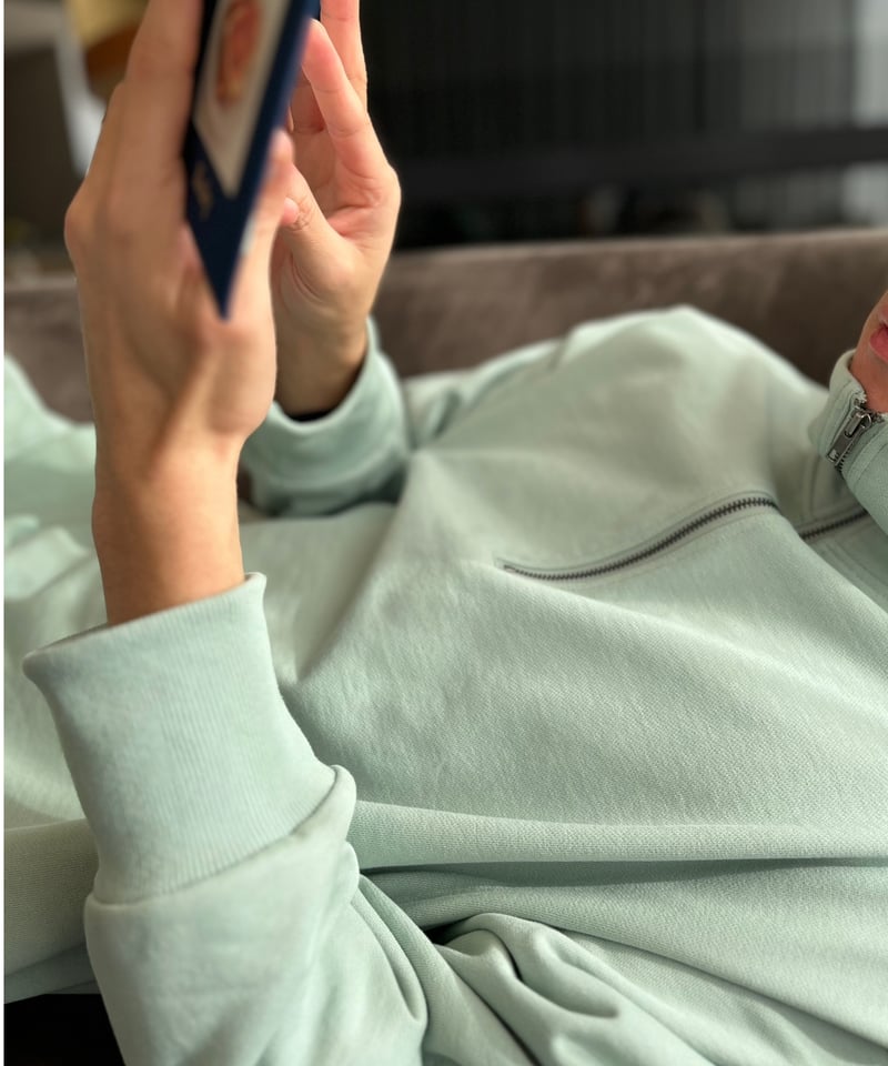 NEOFLIX 【ハーフジップタートルセットアップ】-SKY G- スカイグリーン