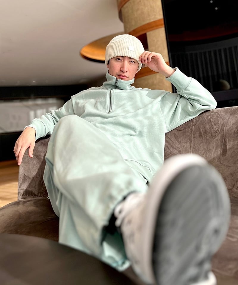 NEOFLIX 【ハーフジップタートルセットアップ】-SKY G- スカイグリーン