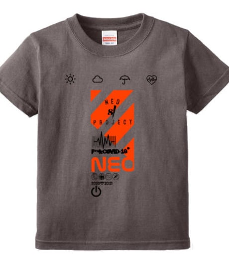ネオ81プロジェクト キッズ /weather kids140 Tシャツ ラージサイズ/チャコールグレー