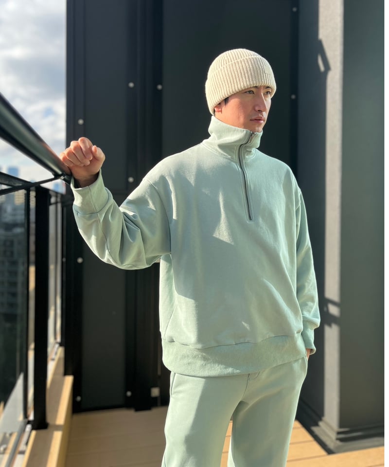 NEOFLIX 【ハーフジップタートルセットアップ】-SKY G- スカイグリーン