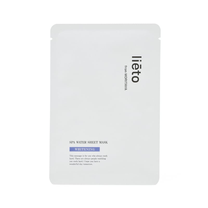MORITAYA ORIGINAL Liēto フェイスマスク（MOISTURIZING） |