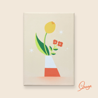 【原画】Flowers - Orange&White