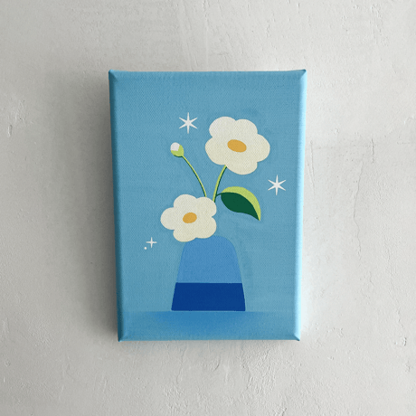 【原画】Flowers - Blue&LightBlue