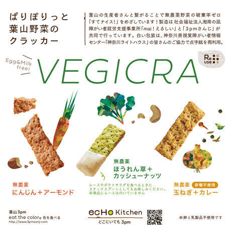VEGICRA 葉山 野菜のクラッカー（玉葱＋カレー）