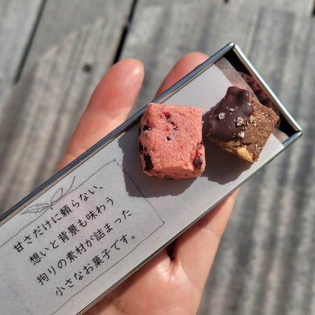 ひとつまみキューブ スパイス塩チョコ＆ビーツカカオニブ 2種缶入り（グルテンフリー）＊母の日まで販売延長決定！~5/10到着まで
