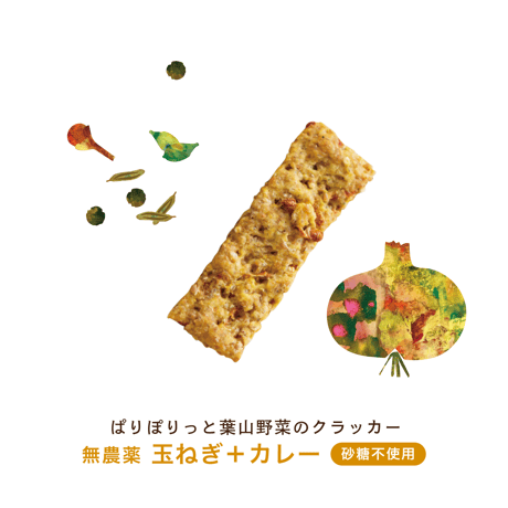 VEGICRA 葉山 野菜のクラッカー（玉葱＋カレー）