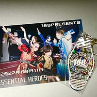 168『ESSENTIAL HEROES』モーテルキーホルダー(168HERO Verポストカード付き)