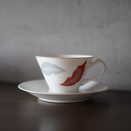 カップ&ソーサー C&S ティーカップ コーヒーカップ 中和陶磁器 昭和初期 昭和レトロ アンティーク食器 アンティーク  ヴィンテージ
