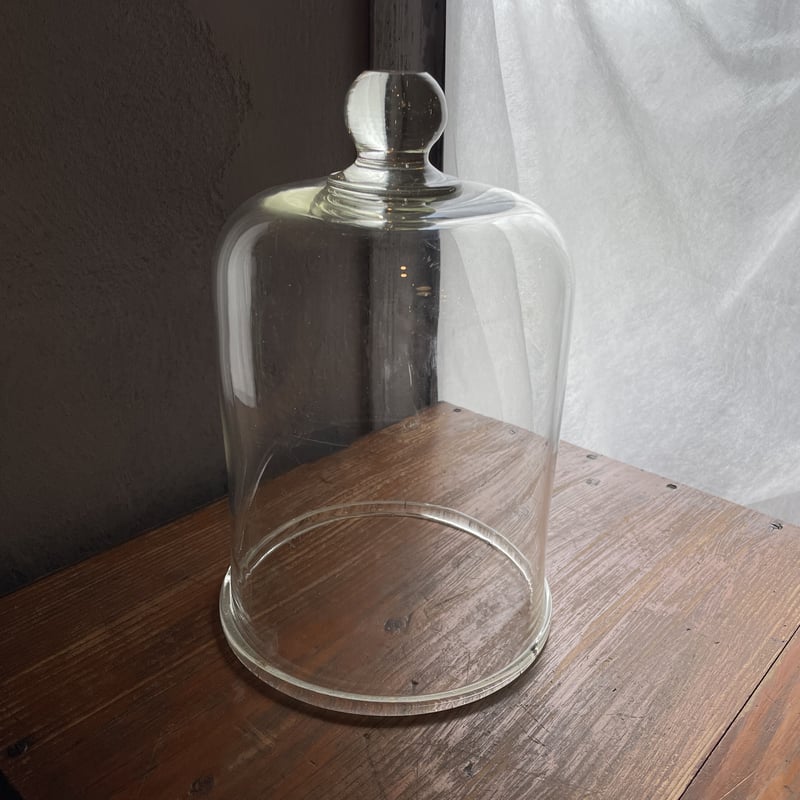 古いガラス 花瓶 ガラス インテリア フラワーベース 古道具
