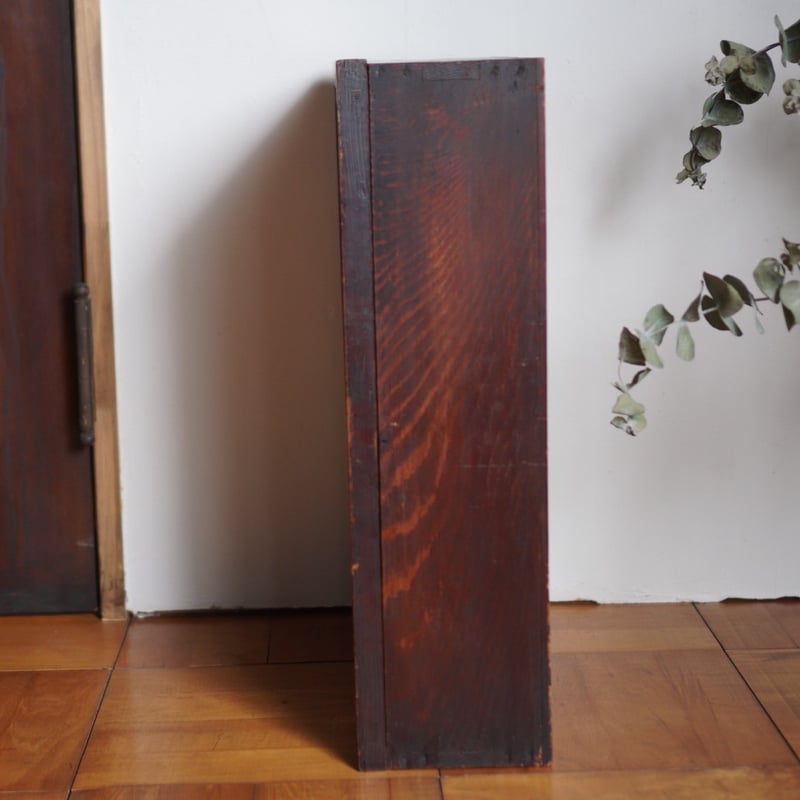 ヴィンテージ　木製ガラス扉収納ボックス アンティーク 5caa4746d82591e01d3654a0211cc3