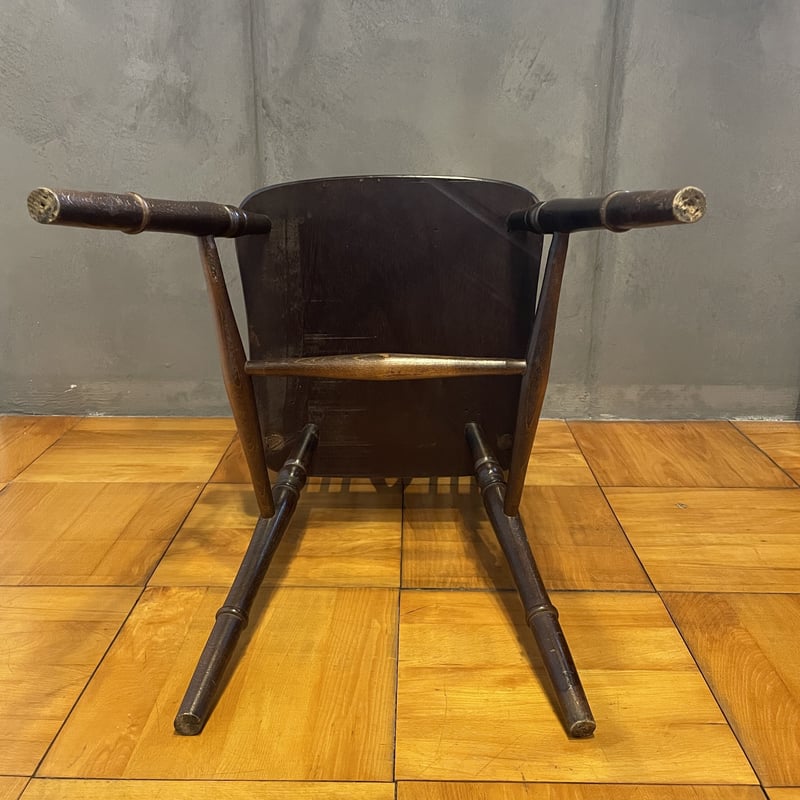 タモ材 ダイニングチェア　木製椅子 古家具 古道具 ヴィンテージ アンティーク 昭和ビンテージ木製ダイニングチェア｜幅43高さ97cm｜レトロなタモ材椅子