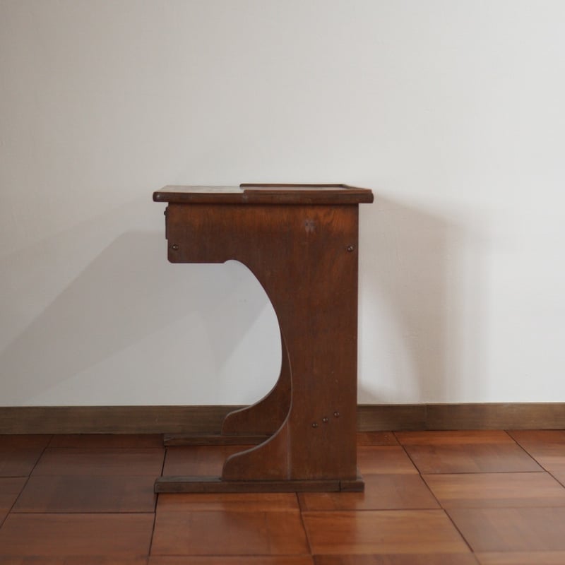 お値下げ ☆ 書斎デスク　木製　机　学習机　古家具　アンティーク ヴィンテージ 大正昭和期 木製デスク 書斎机