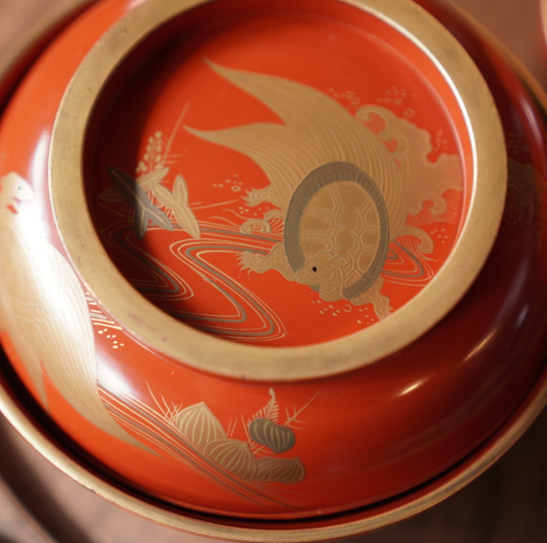 漆器椀 蓋付き 朱塗り 金蒔絵 漆器 吸物椀 金 汁椀 明治 和食器 漆器椀 蓋付き 朱塗り 金蒔絵 漆器 吸物椀 金 汁椀 明治 和食器