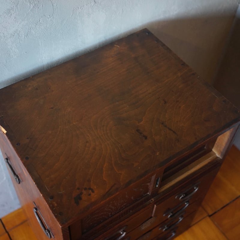 古い収納棚 和家具 和製家具 引出し 引き戸 古家具 古道具