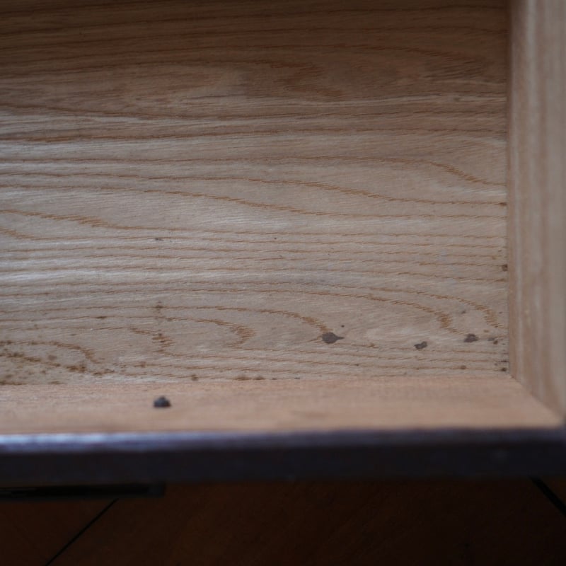 古いガラス棚 食器棚 収納棚 木製 昭和初期 収納 古道具 アンティーク