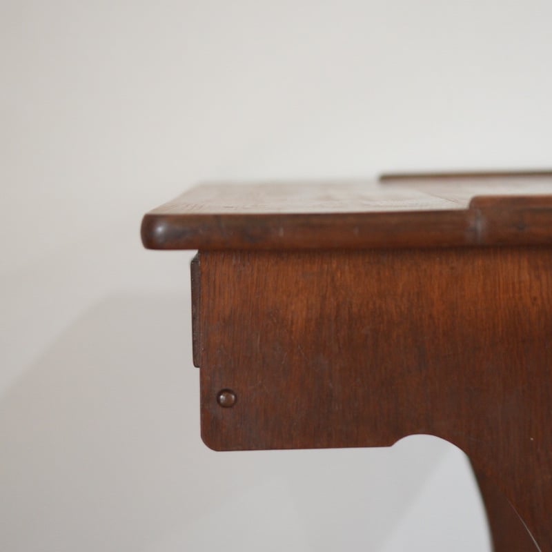 古家具　文机　アンティーク　レトロ　机　書斎机　デスク　ヴィンテージ　木製 ヴィンテージ 大正昭和期 木製デスク 書斎机