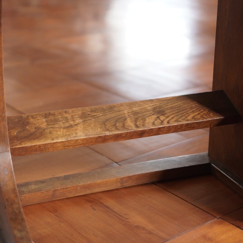 机 木製 収納付き デスク 収納机 書斎机 勉強机 テーブル 古家具