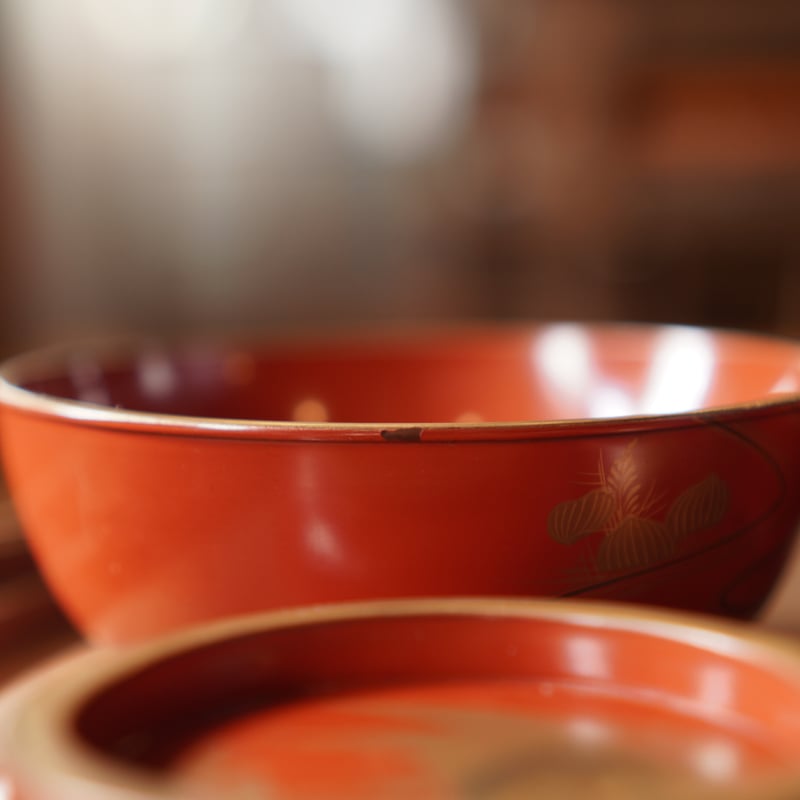 漆器椀 蓋付き 朱塗り 金蒔絵 漆器 吸物椀 金 汁椀 明治 和食器 漆器椀 蓋付き 朱塗り 金蒔絵 漆器 吸物椀 金 汁椀 明治 和食器