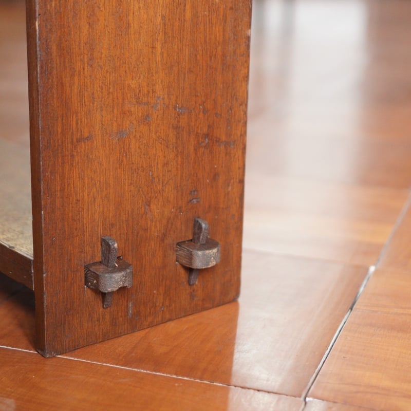 くさび棚 収納 棚 木製 飾り棚 本棚 昭和初期 古家具 アンティーク