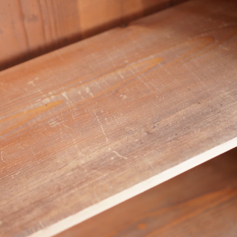 古いガラス棚 食器棚 収納棚 木製 大正 昭和初期 収納 古道具 古家具