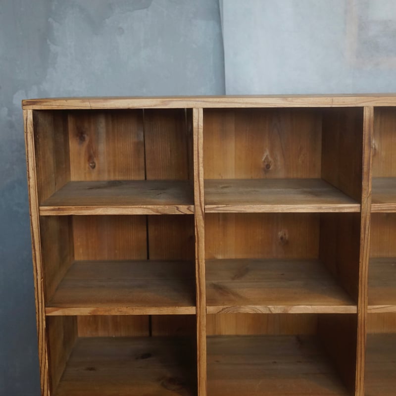 入力済】木製収納棚 収納 棚 木製 本棚 昭和初期 古家具 アンティーク