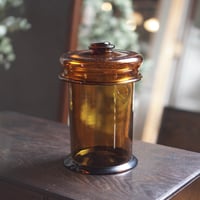 古いガラス瓶 蓋付き 花瓶 ガラス インテリア フラワーベース