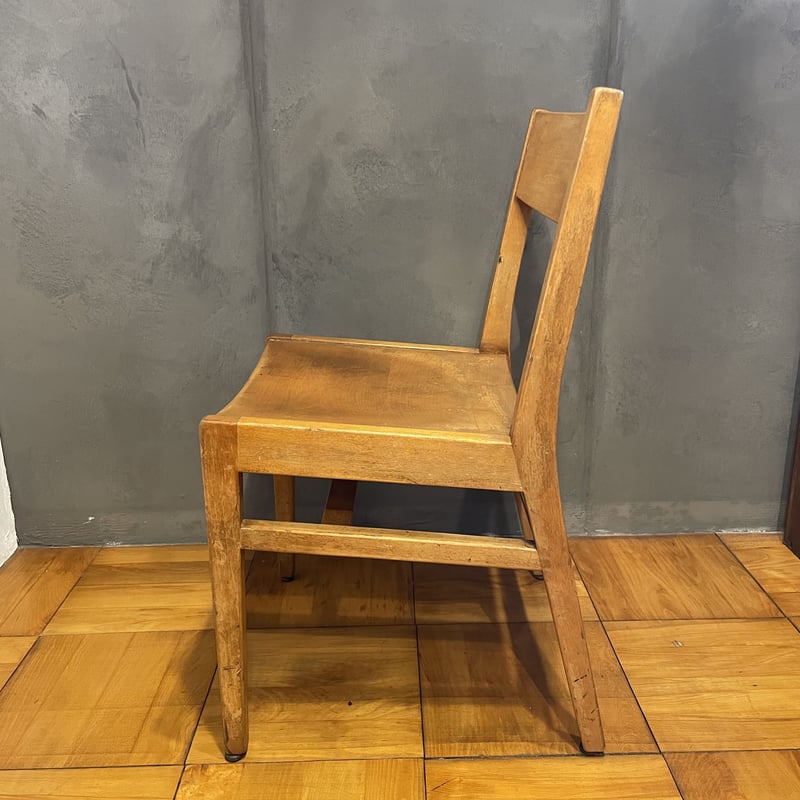 古い椅子 木製 ダイニングチェア 作業椅子 イス 古道具 アンティーク