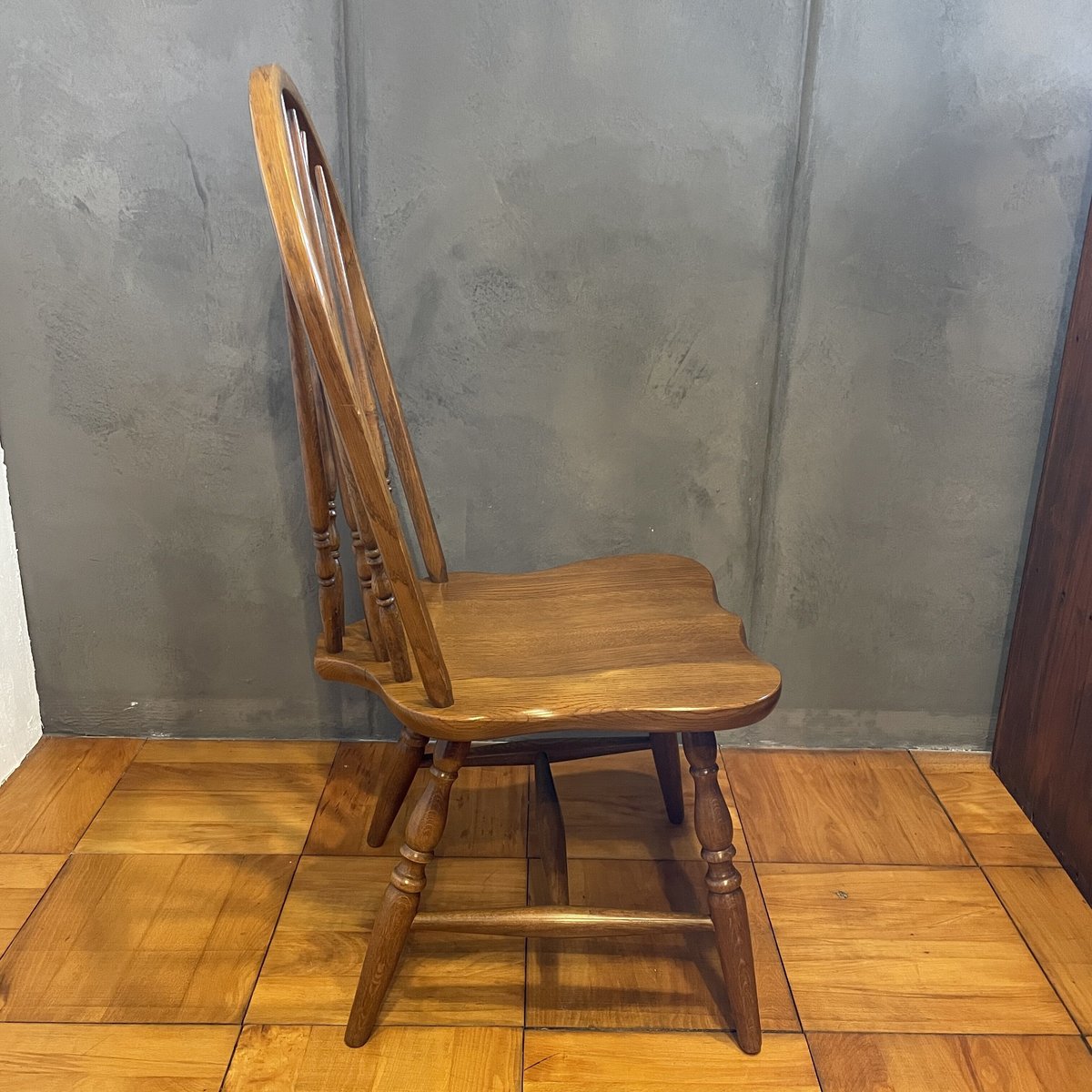 古いKASHIWAの椅子 KASHIWA ウィンザーチェア ダイニングチェア 木製