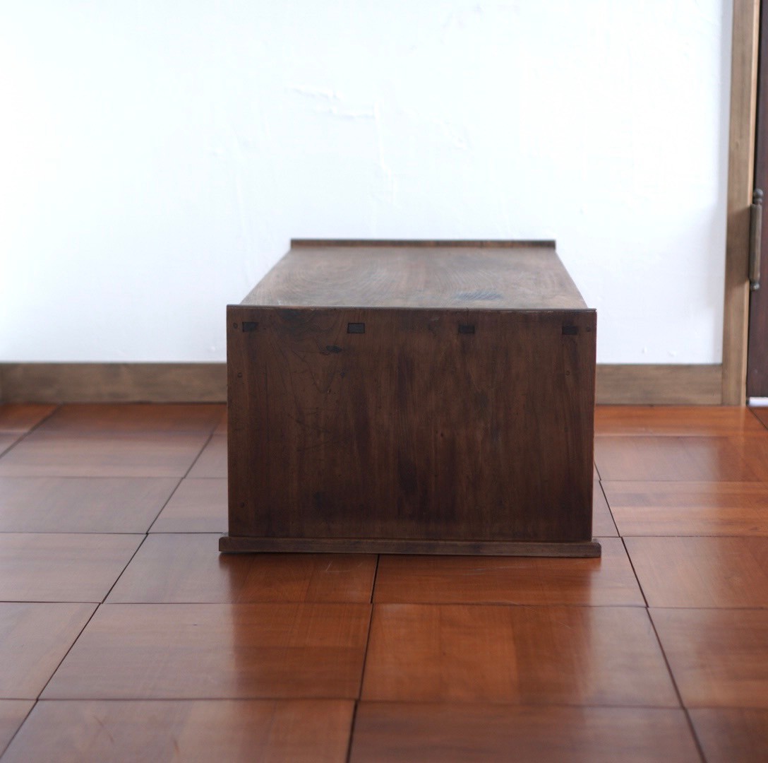 昭和のローテーブル 文机 机 引出し付き 書斎机 テーブル 昭和