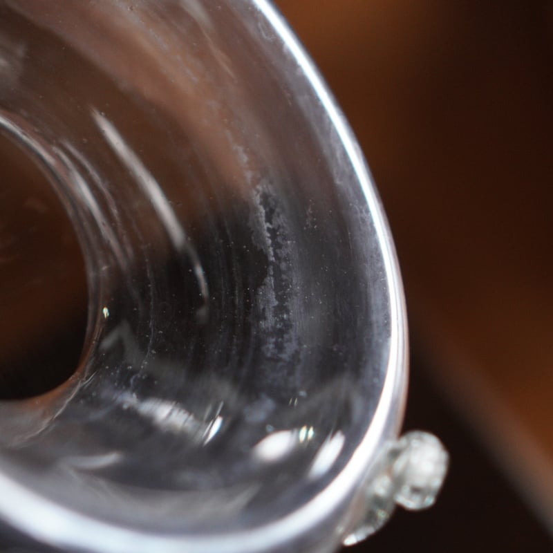 ハエ取り瓶 ハエトリ器 和ガラス 気泡入り ガラスビン アンティーク