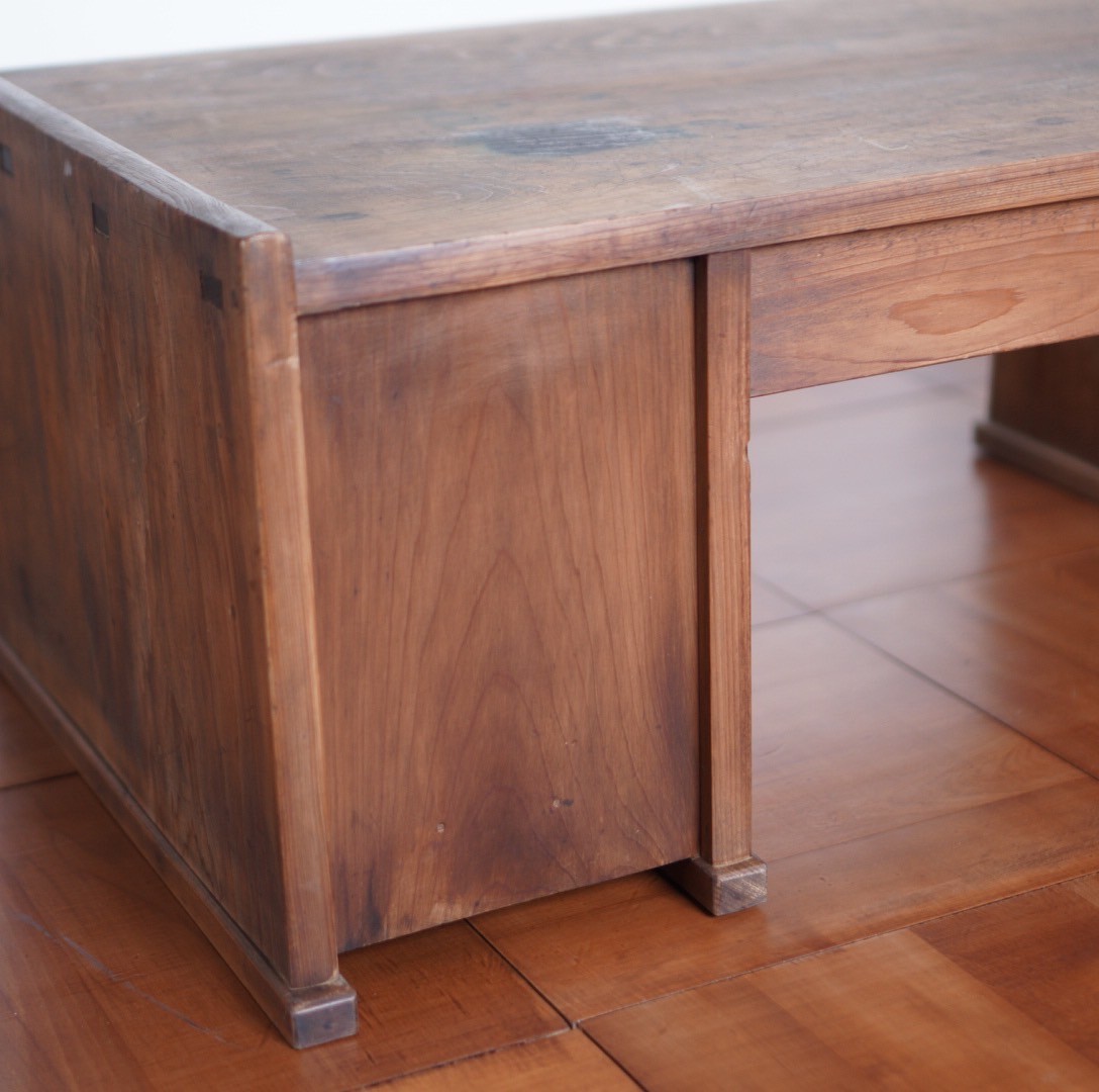 ローテーブルアンティーク文机棚作業台古道具時代家具昭和初期レトロ